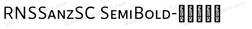RNSSanzSC SemiBold字体转换